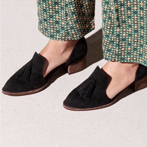 Jeffrey Campbell x Free People Charles Tassel Loafers Suede Slip-On Size 7 - Picture 1 of 12